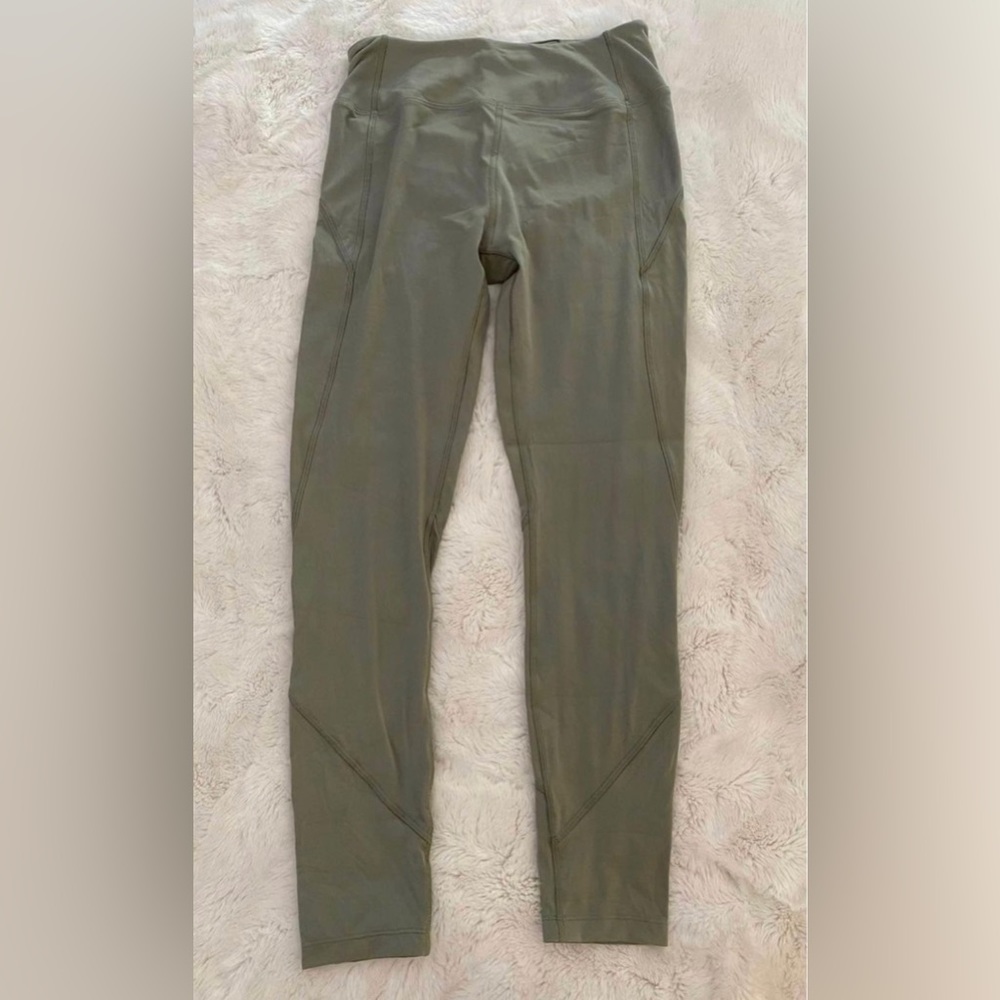 VICTORIA’S SECRET VS PINK SPORT YOGA ACTIVE HIGH WAIST LEGGINGS OLIVE GREEN NWOT
